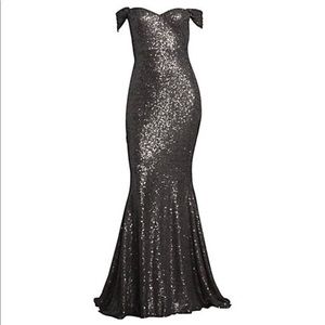 Basix Black Label Sequin Gown